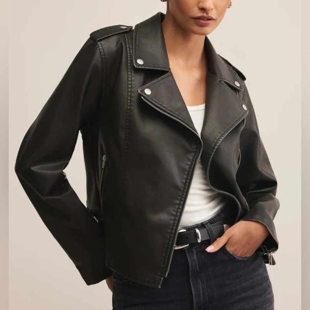Z Supply Alchemy Moto Leather Jacket